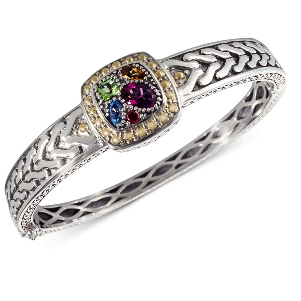 Balissima by EFFY, Multistone Square Bangle (1-5/8 ct. t.w.)